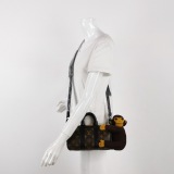 Louis Vuitton(LV) Keepall Bandouliere Bag Monogram Canvas with LV Friends Plush Monkey XS — thumbnail 2