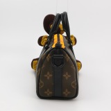 Louis Vuitton(LV) Keepall Bandouliere Bag Monogram Canvas with LV Friends Plush Monkey XS — thumbnail 3