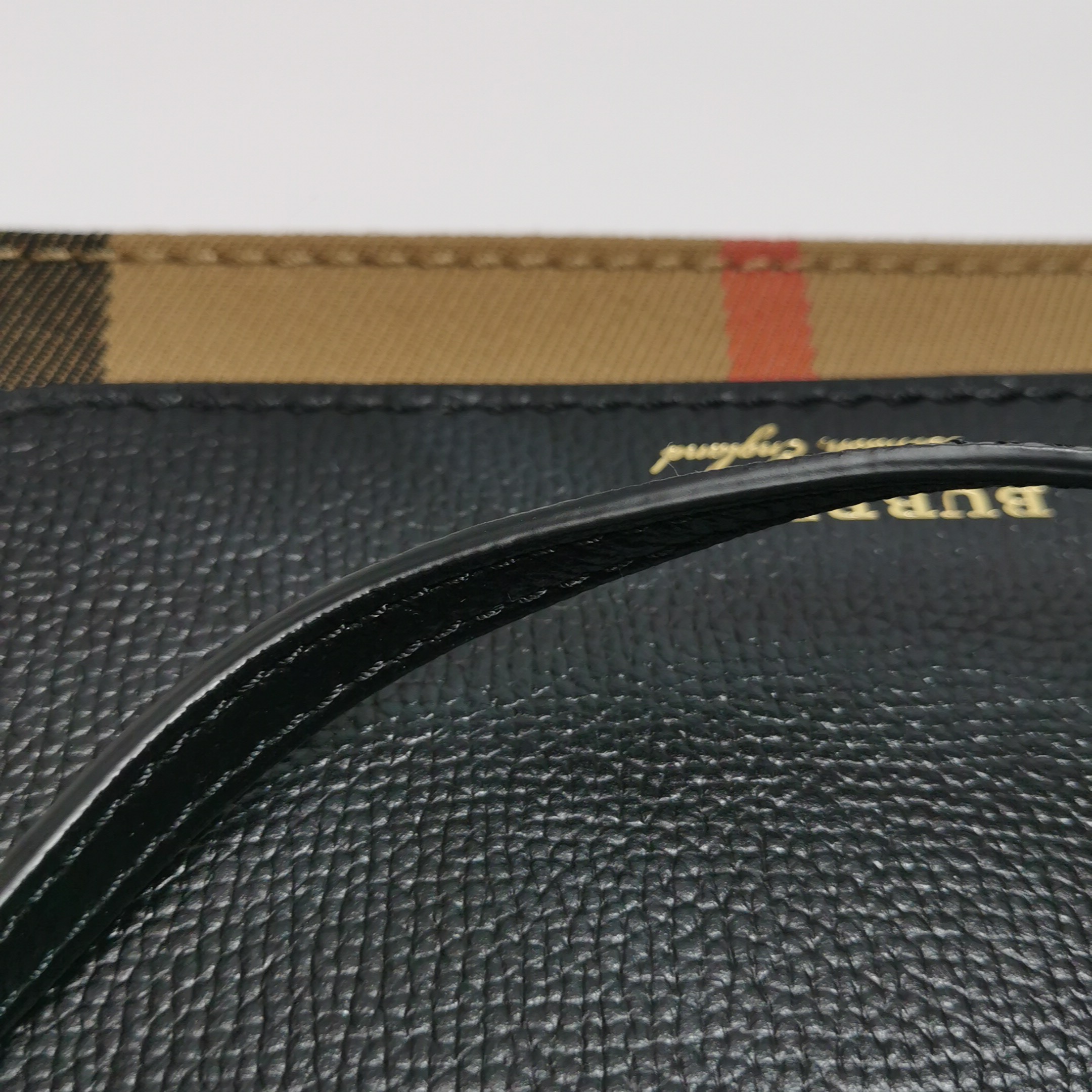 Burberry Hampshire Wallet on Chain Leather and House Check Canvas — photo 14 of 15