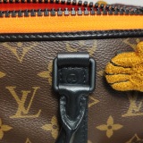 Louis Vuitton(LV) Keepall Bandouliere Bag Monogram Canvas with LV Friends Plush Monkey XS — thumbnail 14