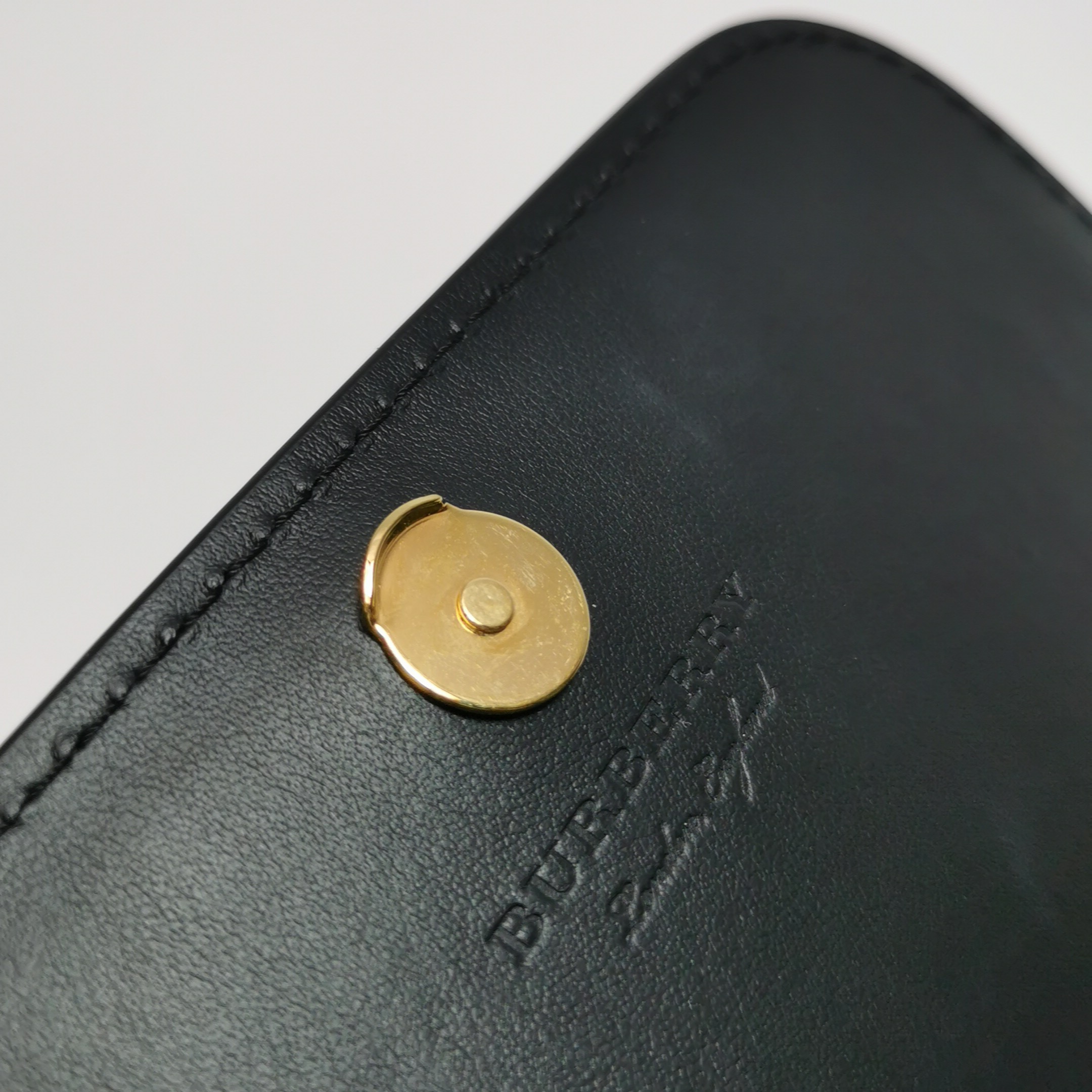Burberry Hampshire Wallet on Chain Leather and House Check Canvas — photo 12 of 15