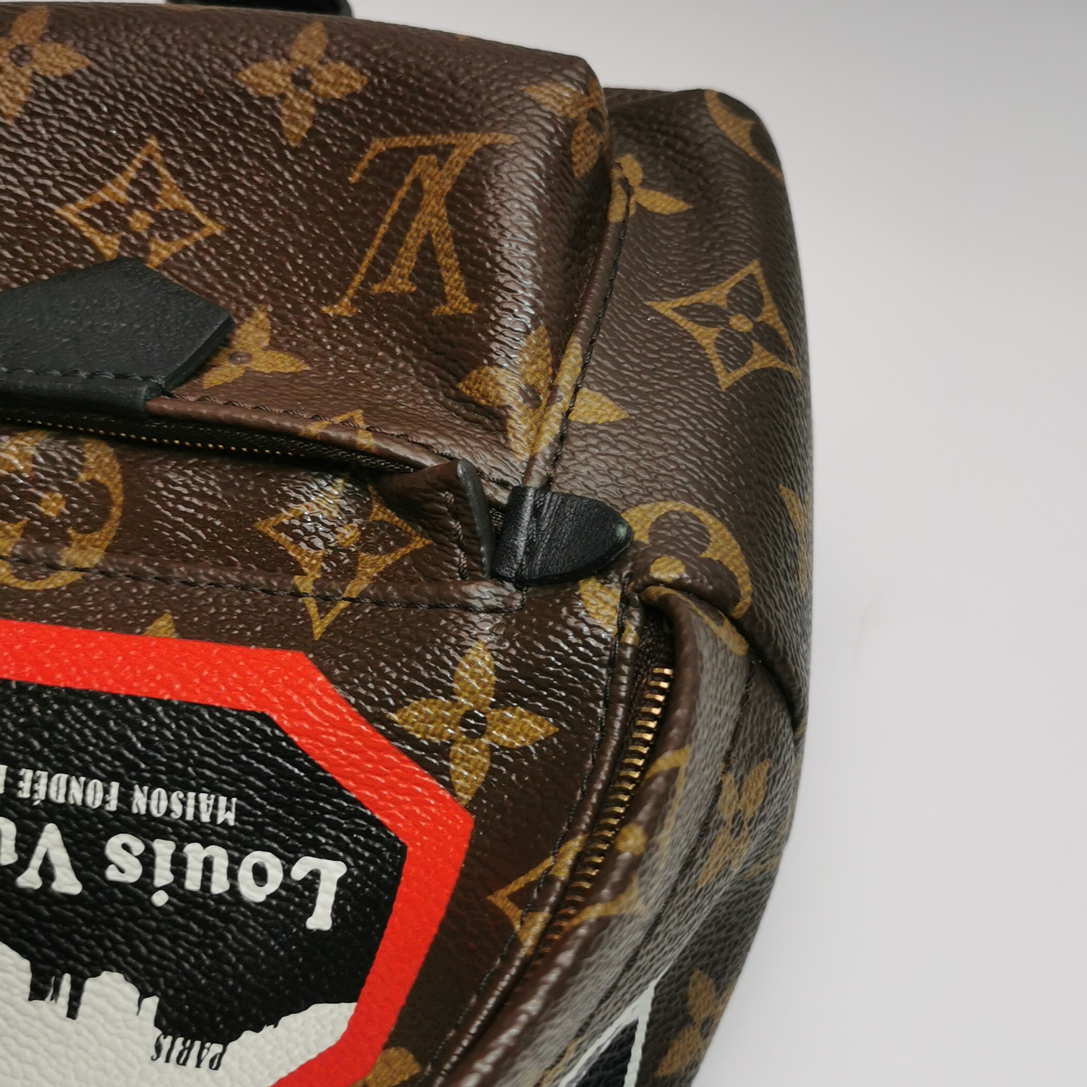 Louis Vuitton(LV) Palm Springs Backpack Limited Edition Monogram Canvas Mini — photo 12 of 14