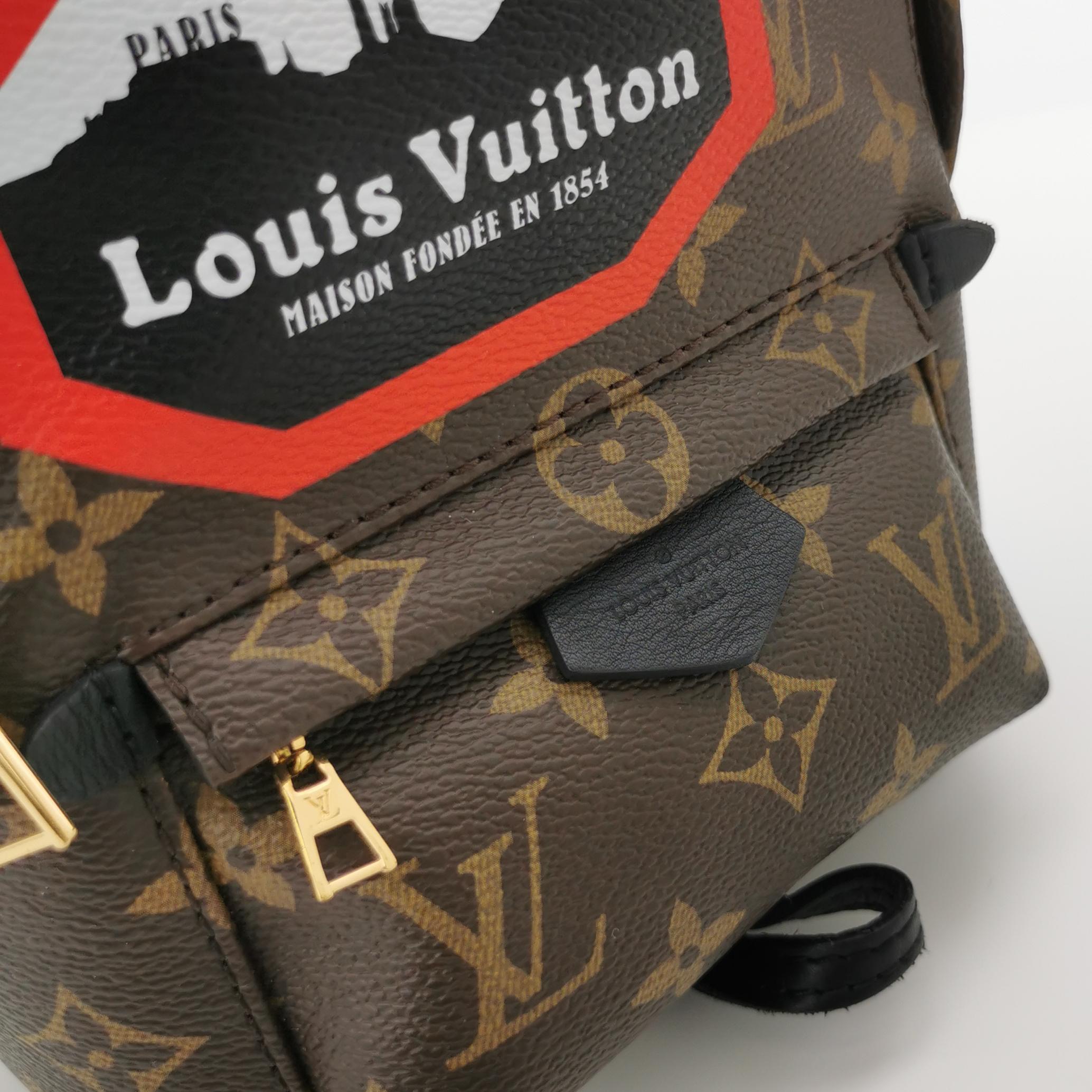 Louis Vuitton(LV) Palm Springs Backpack Limited Edition Monogram Canvas Mini — photo 10 of 12