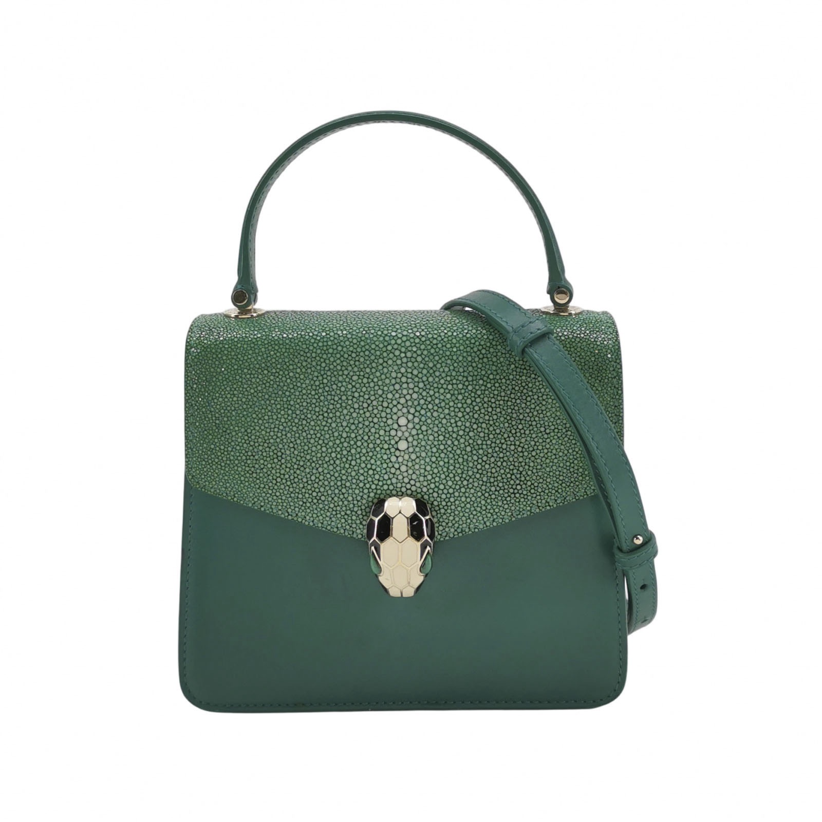 Bvlgari Serpenti Forever Top Handle Bag Leather and Stingray Small — photo 1 of 26
