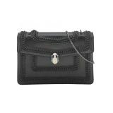 Bvlgari Serpenti Forever Square Shoulder Bag Plisse Leather Medium — thumbnail 1