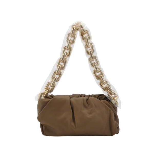 Bottega Veneta The Chain Pouch Leather — pre-owned, Vierlot
