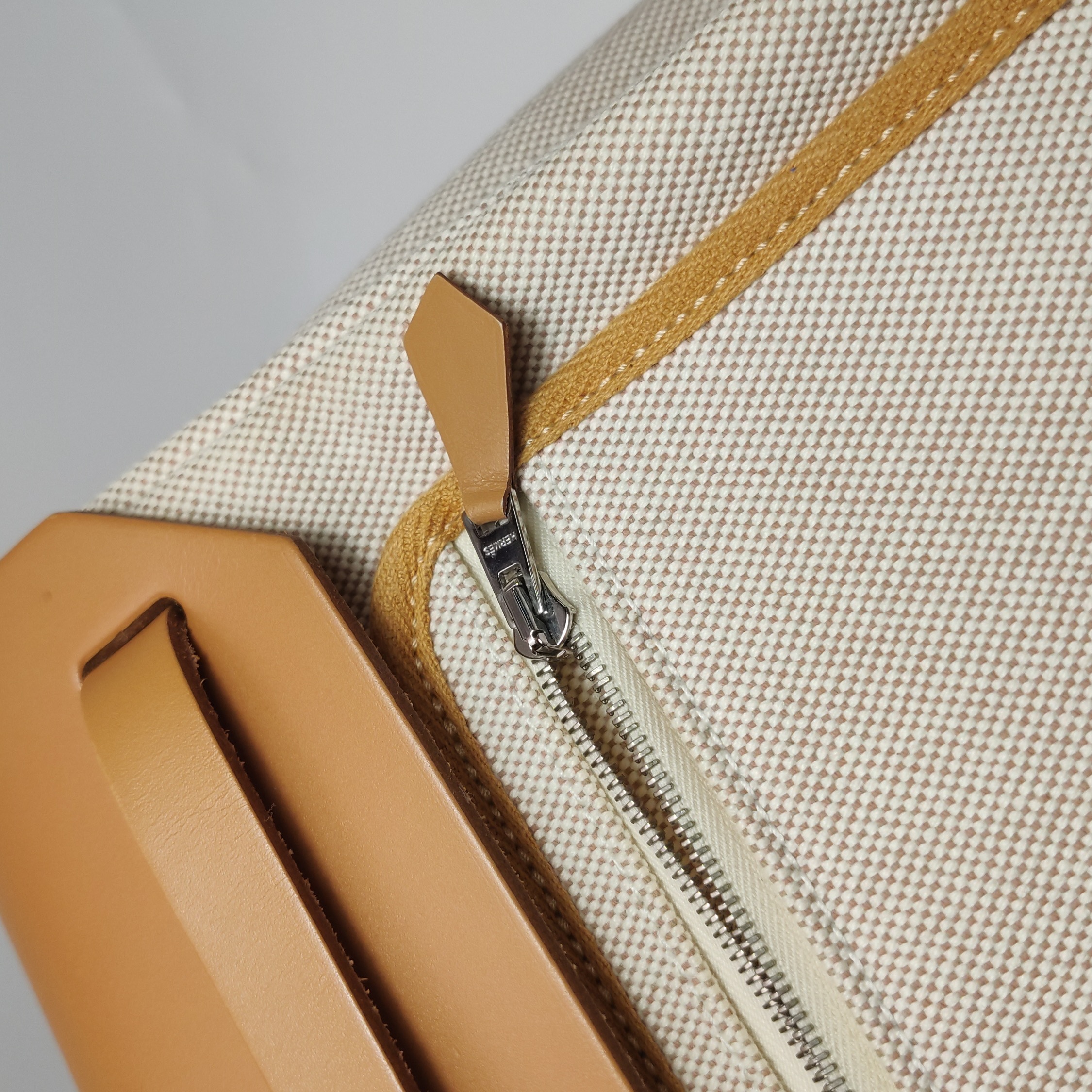Hermes Herbag Zip Relief Brides de Gala Toile and Leather 31 — photo 13 of 23