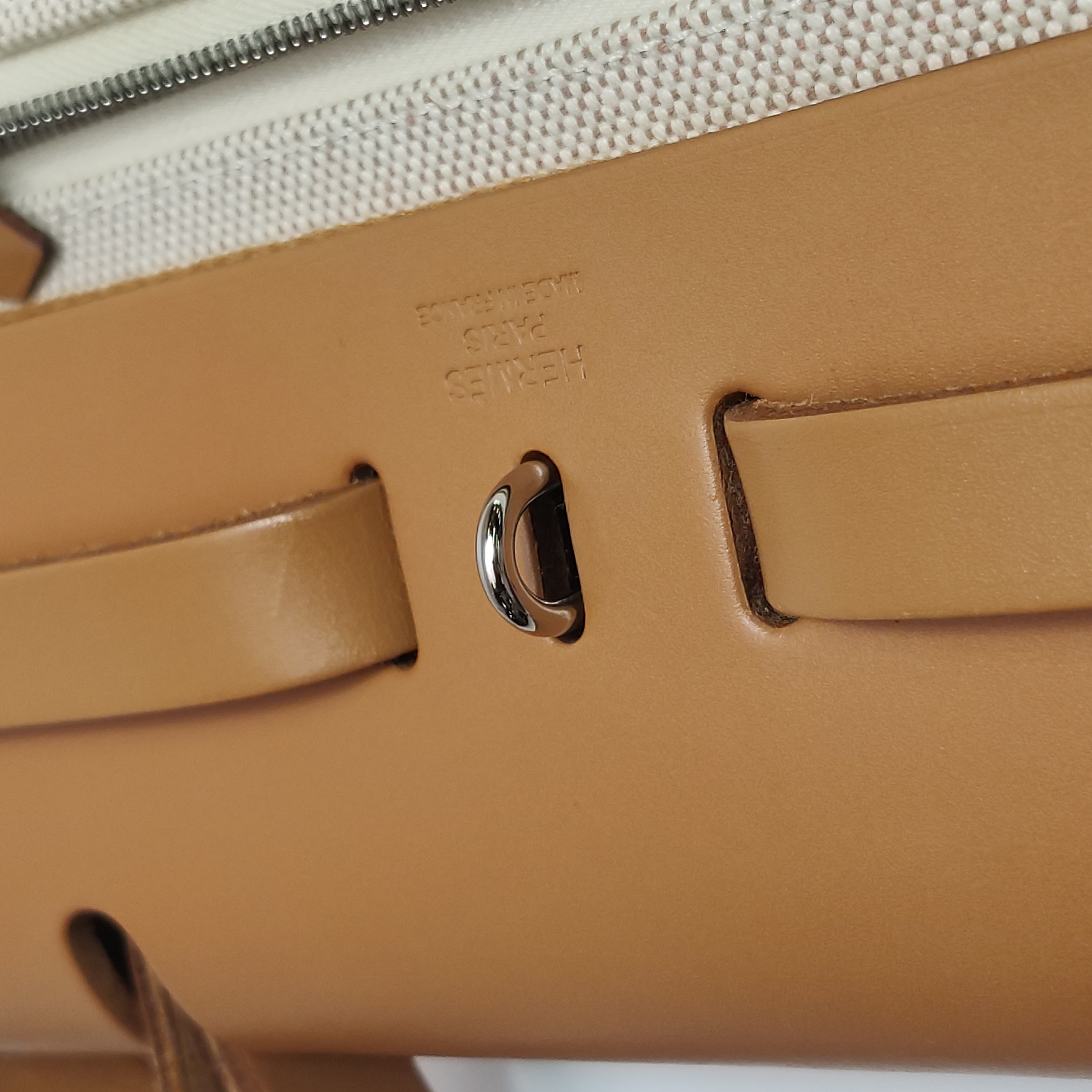 Hermes Herbag Zip Relief Brides de Gala Toile and Leather 31 — photo 17 of 23