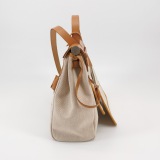 Hermes Herbag Zip Relief Brides de Gala Toile and Leather 31 — thumbnail 3