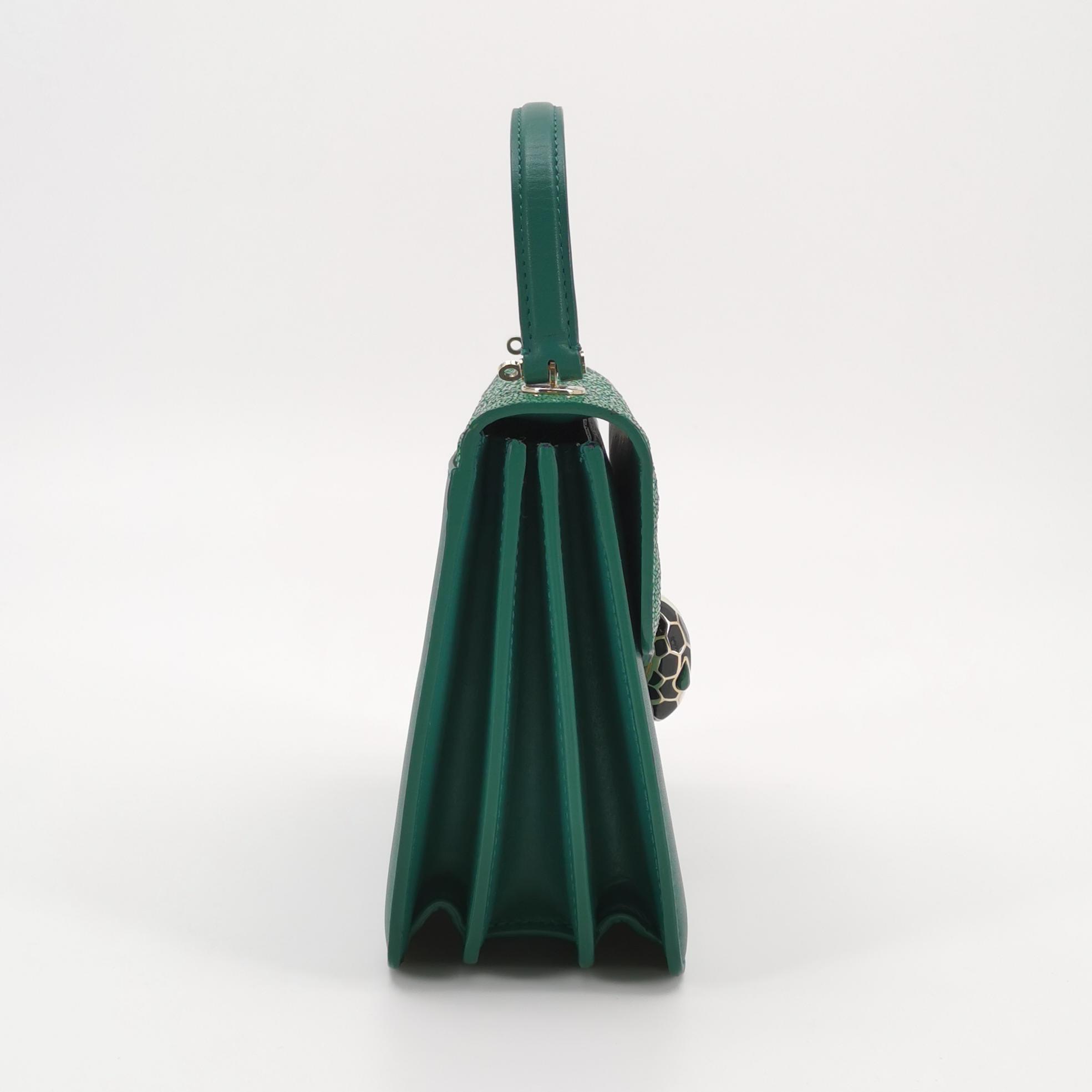 Bvlgari Serpenti Forever Top Handle Bag Leather and Stingray Small — photo 4 of 26