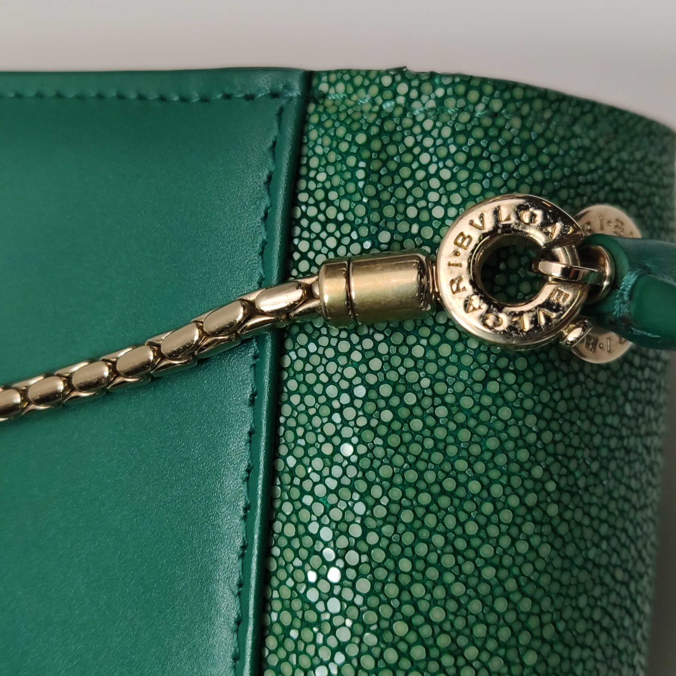 Bvlgari Serpenti Forever Top Handle Bag Leather and Stingray Small — photo 20 of 26