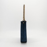 Chanel Matelasse Hobo Shoulder Bag Denim Leather — thumbnail 3
