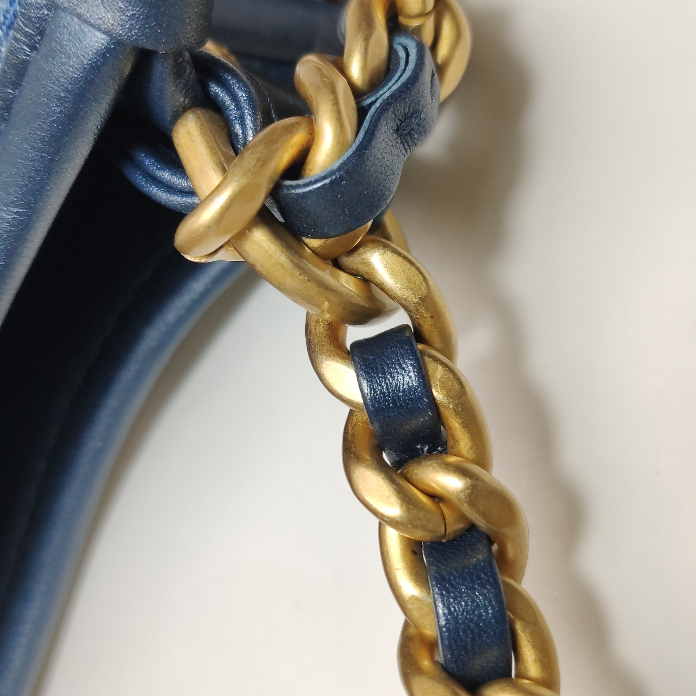 Chanel Matelasse Hobo Shoulder Bag Denim Leather — photo 11 of 15