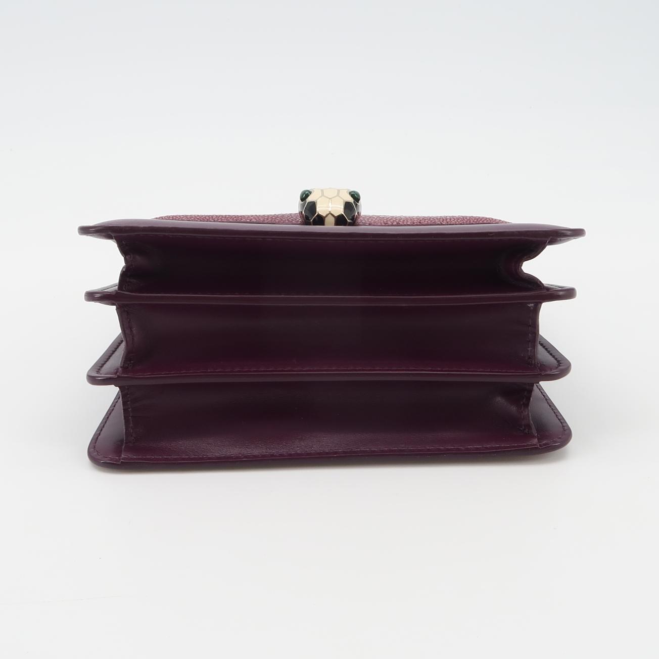 Bvlgari Serpenti Forever Top Handle Bag Leather and Stingray Small — photo 6 of 25