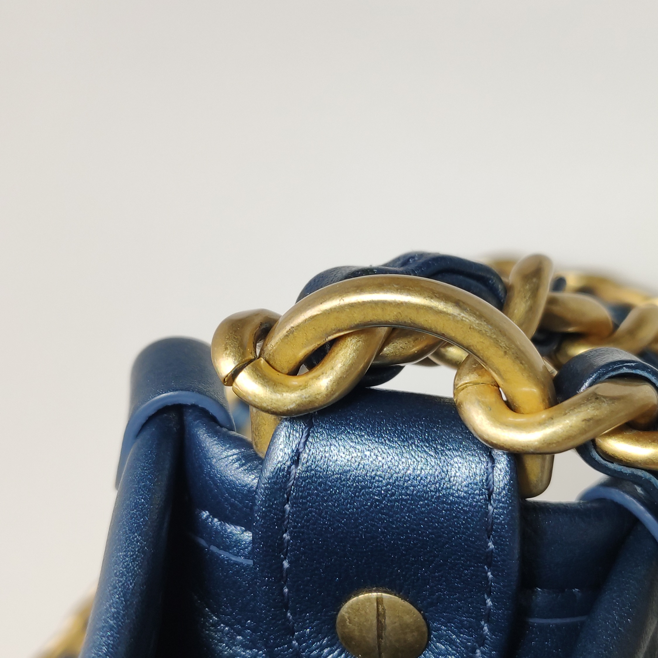 Chanel Matelasse Hobo Shoulder Bag Denim Leather — photo 12 of 15
