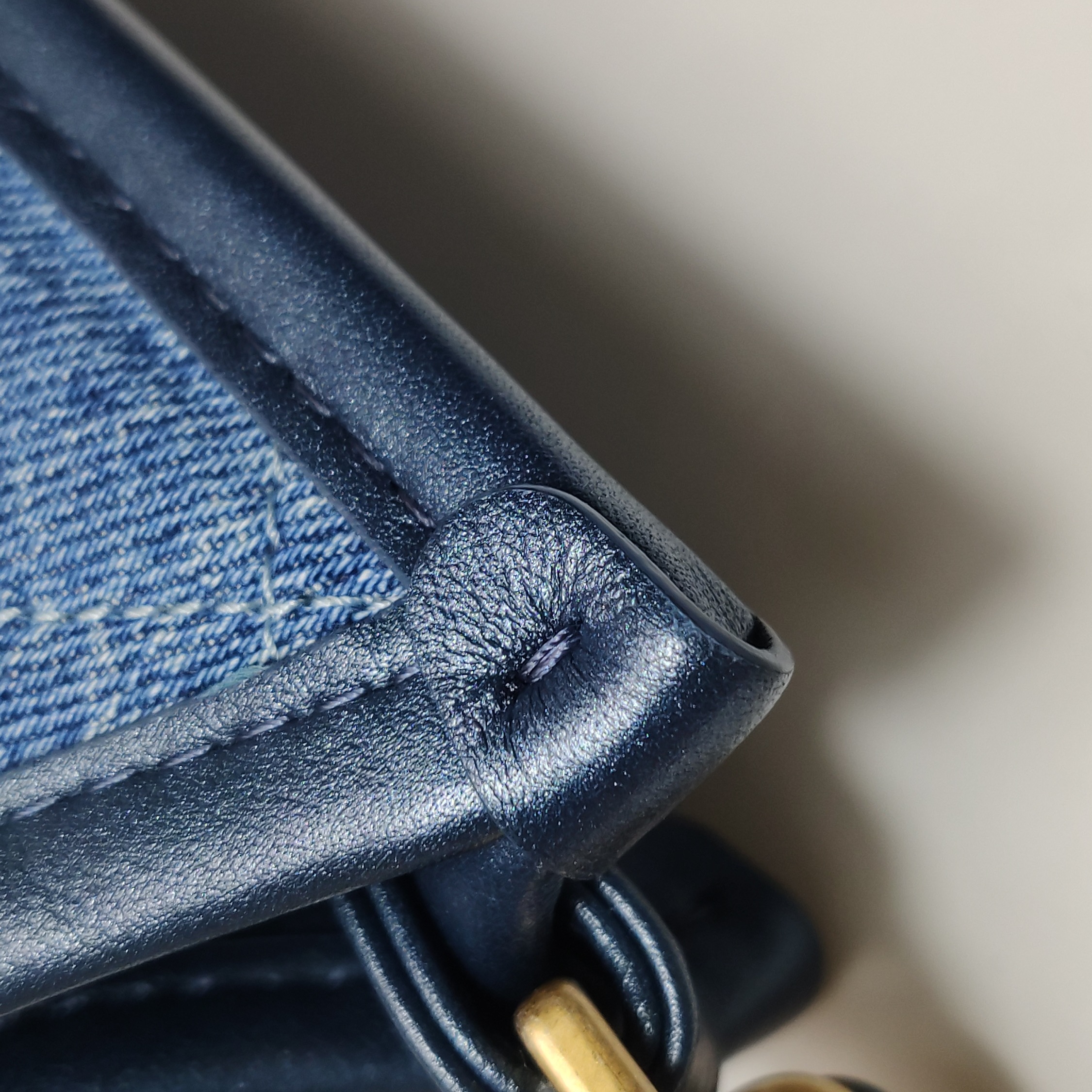 Chanel Matelasse Hobo Shoulder Bag Denim Leather — photo 13 of 15