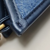 Chanel Matelasse Hobo Shoulder Bag Denim Leather — thumbnail 13