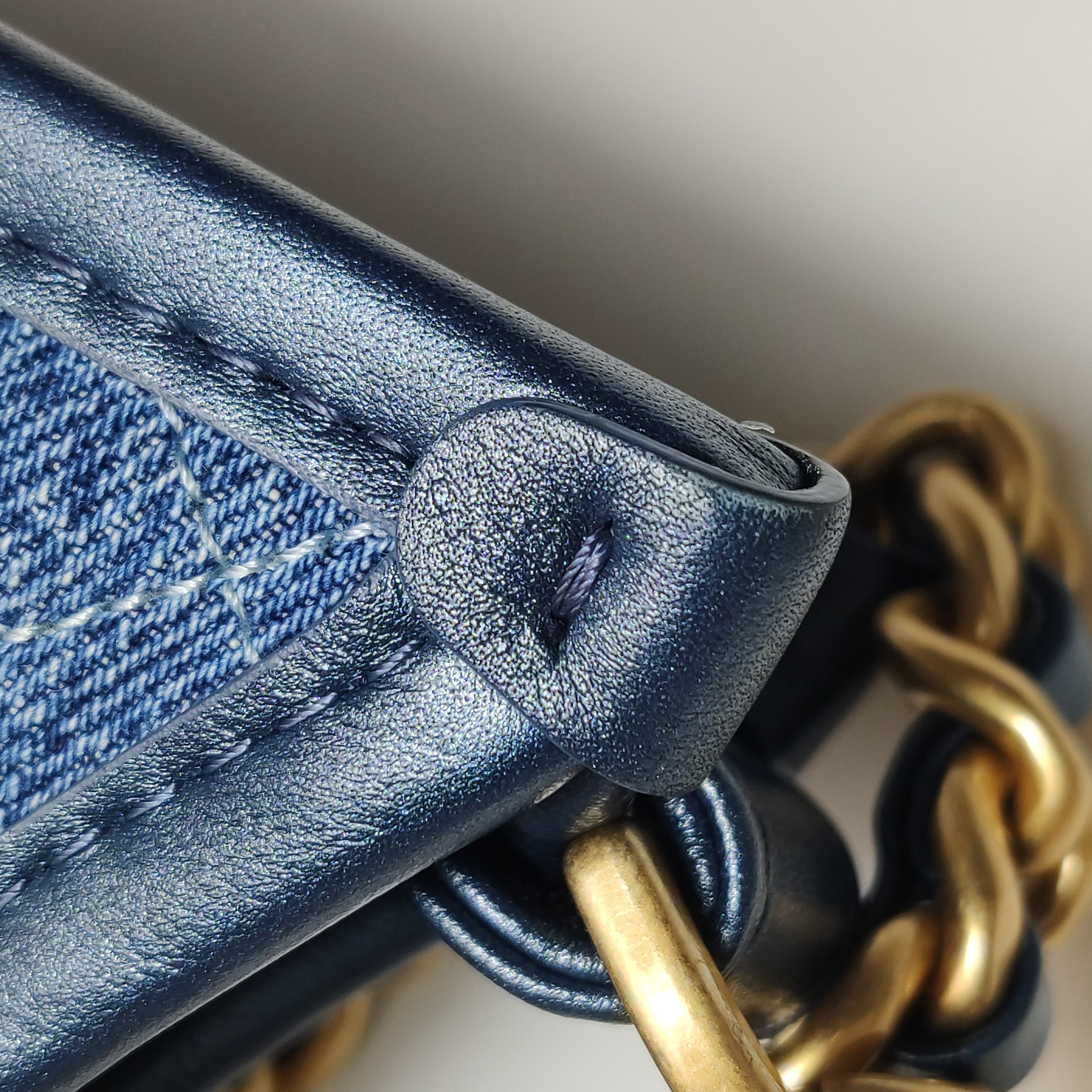 Chanel Matelasse Hobo Shoulder Bag Denim Leather — photo 15 of 15