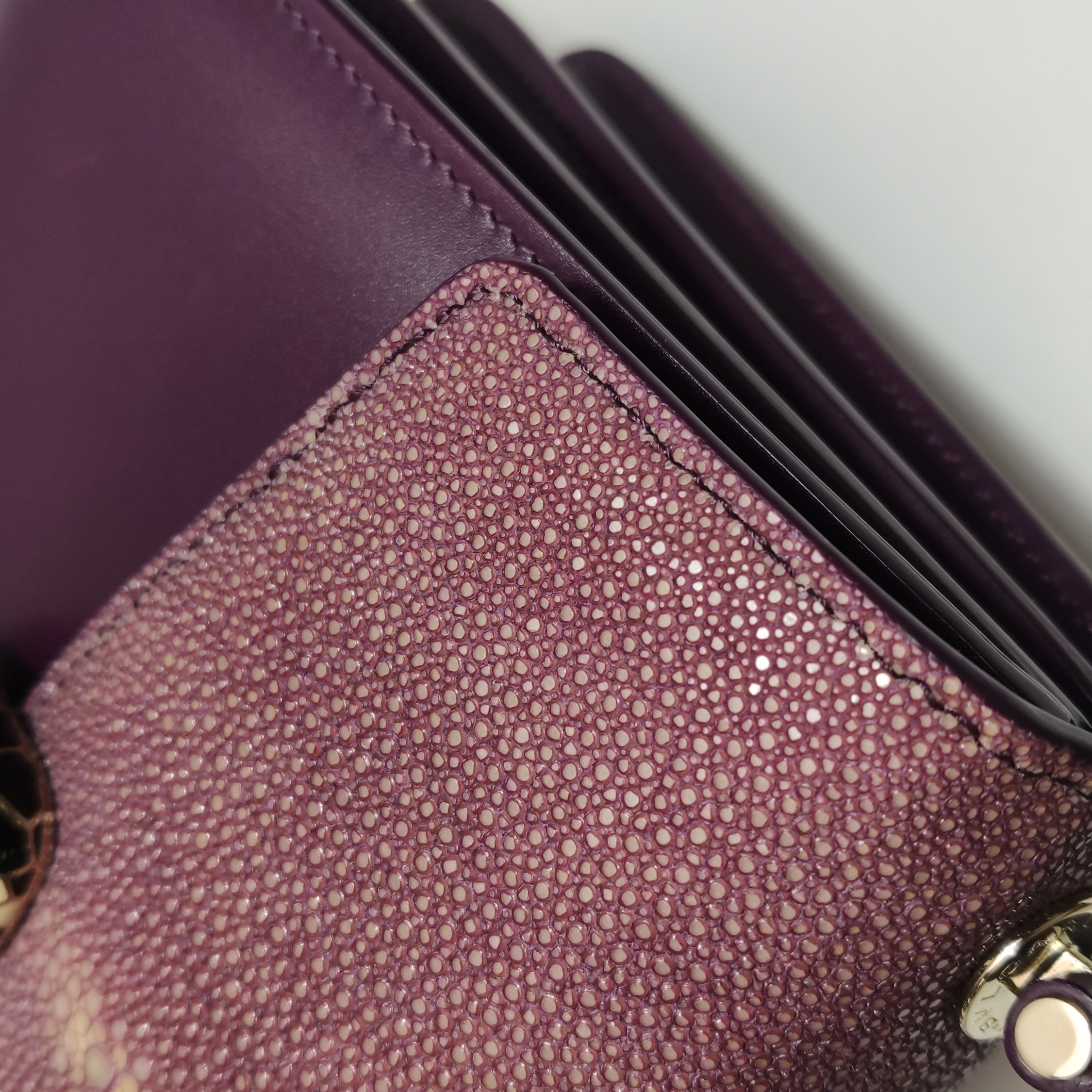 Bvlgari Serpenti Forever Top Handle Bag Leather and Stingray Small — photo 14 of 25