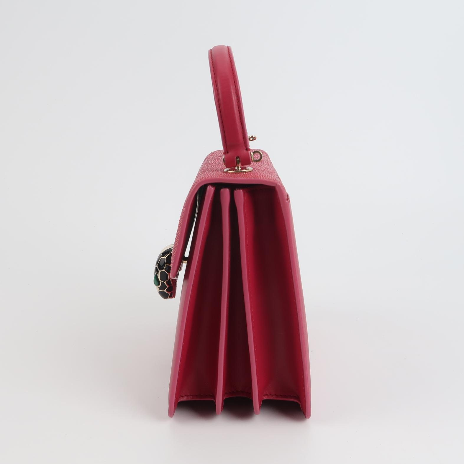Bvlgari Serpenti Forever Top Handle Bag Leather and Stingray Small — photo 4 of 21