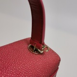 Bvlgari Serpenti Forever Top Handle Bag Leather and Stingray Small — thumbnail 14