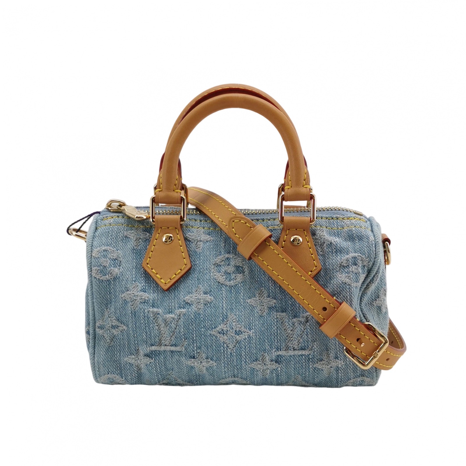 Louis Vuitton(LV) Speedy Bandouliere NM Bag Monogram Denim Sky Nano — photo 1 of 15