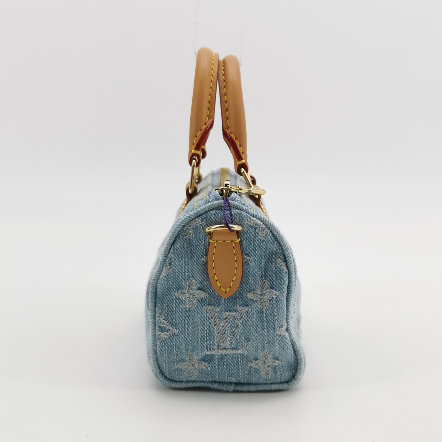 Louis Vuitton(LV) Speedy Bandouliere NM Bag Monogram Denim Sky Nano — photo 5 of 15