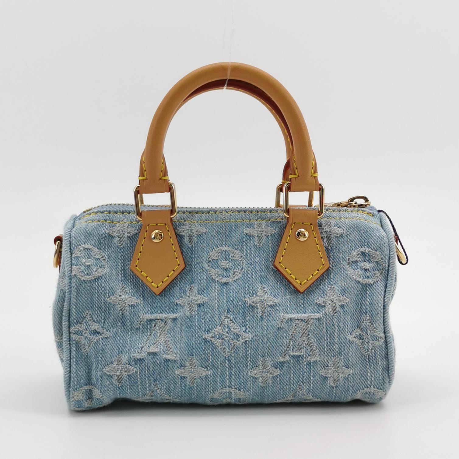 Louis Vuitton(LV) Speedy Bandouliere NM Bag Monogram Denim Sky Nano — photo 3 of 15