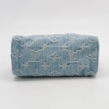 Louis Vuitton(LV) Speedy Bandouliere NM Bag Monogram Denim Sky Nano — thumbnail 6