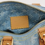 Louis Vuitton(LV) Speedy Bandouliere NM Bag Monogram Denim Sky Nano — thumbnail 8