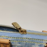 Louis Vuitton(LV) Speedy Bandouliere NM Bag Monogram Denim Sky Nano — thumbnail 9