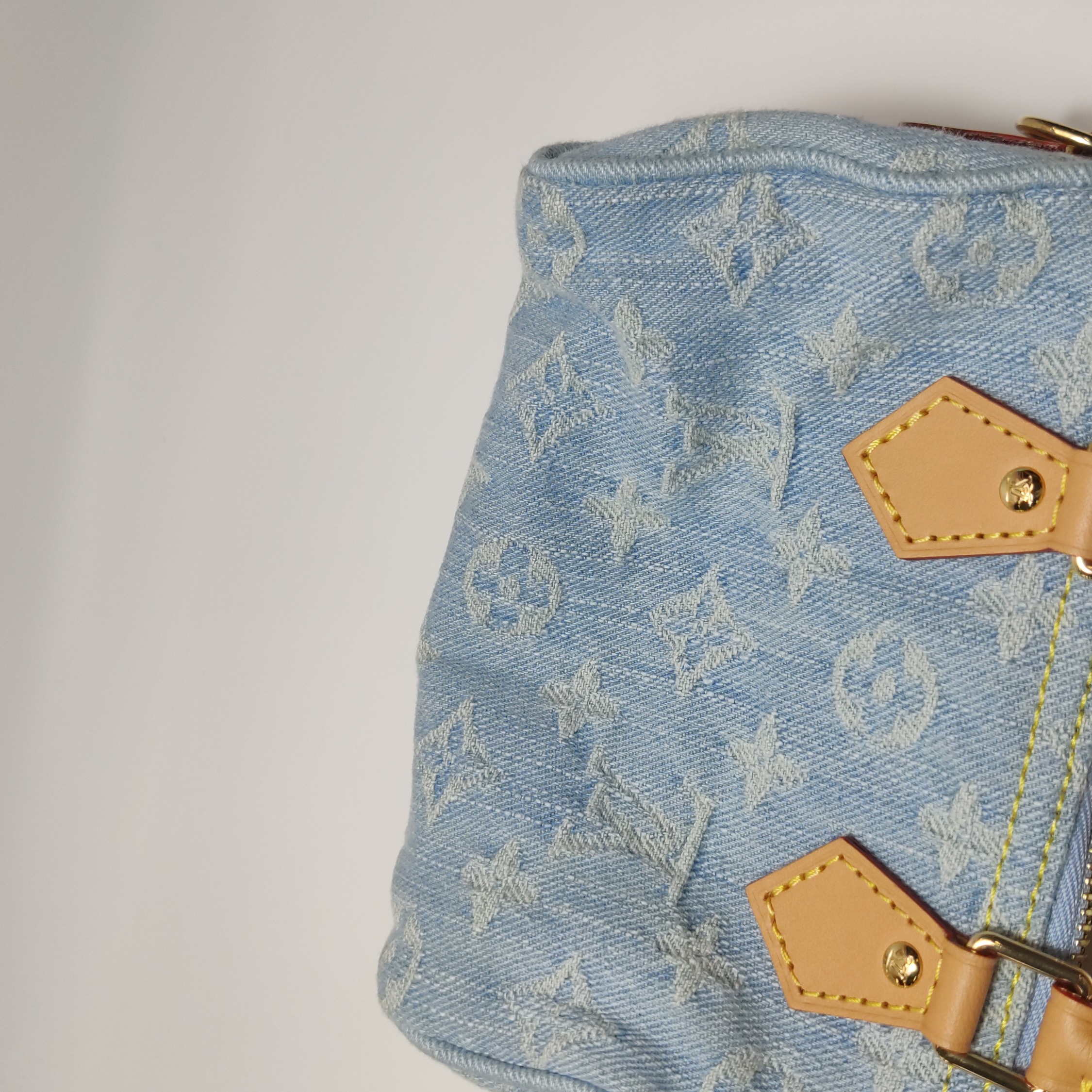 Louis Vuitton(LV) Speedy Bandouliere NM Bag Monogram Denim Sky Nano — photo 15 of 15