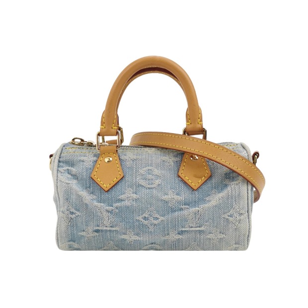 Louis Vuitton(LV) Speedy Bandouliere NM Bag Monogram Denim Sky Nano — pre-owned, Vierlot