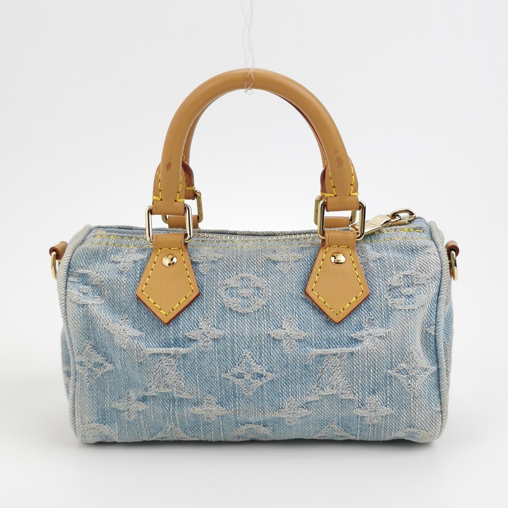 Louis Vuitton(LV) Speedy Bandouliere NM Bag Monogram Denim Sky Nano — photo 3 of 16