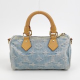 Louis Vuitton(LV) Speedy Bandouliere NM Bag Monogram Denim Sky Nano — thumbnail 3