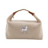 Hermes Bride-A-Brac Cabriole Travel Case Toile GM — thumbnail 1