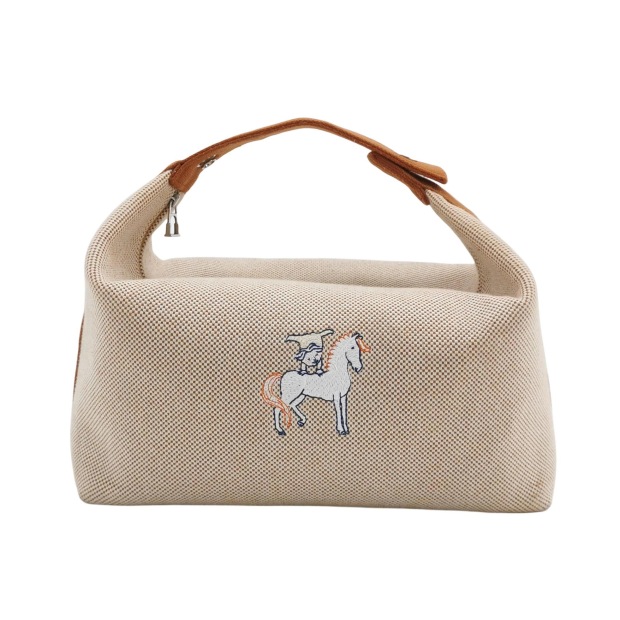 Hermes Bride-A-Brac Cabriole Travel Case Toile GM — pre-owned, Vierlot