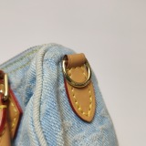 Louis Vuitton(LV) Speedy Bandouliere NM Bag Monogram Denim Sky Nano — thumbnail 10