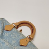 Louis Vuitton(LV) Speedy Bandouliere NM Bag Monogram Denim Sky Nano — thumbnail 12