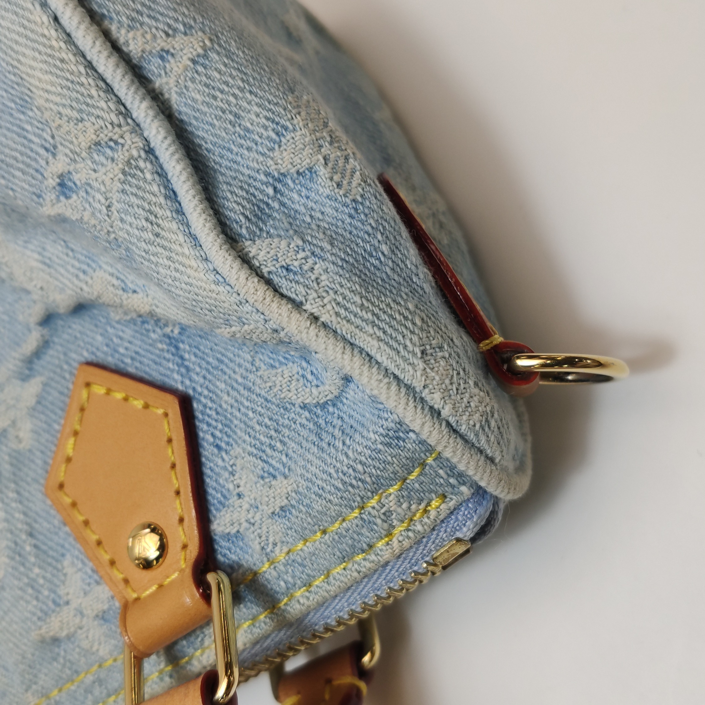 Louis Vuitton(LV) Speedy Bandouliere NM Bag Monogram Denim Sky Nano — photo 11 of 16