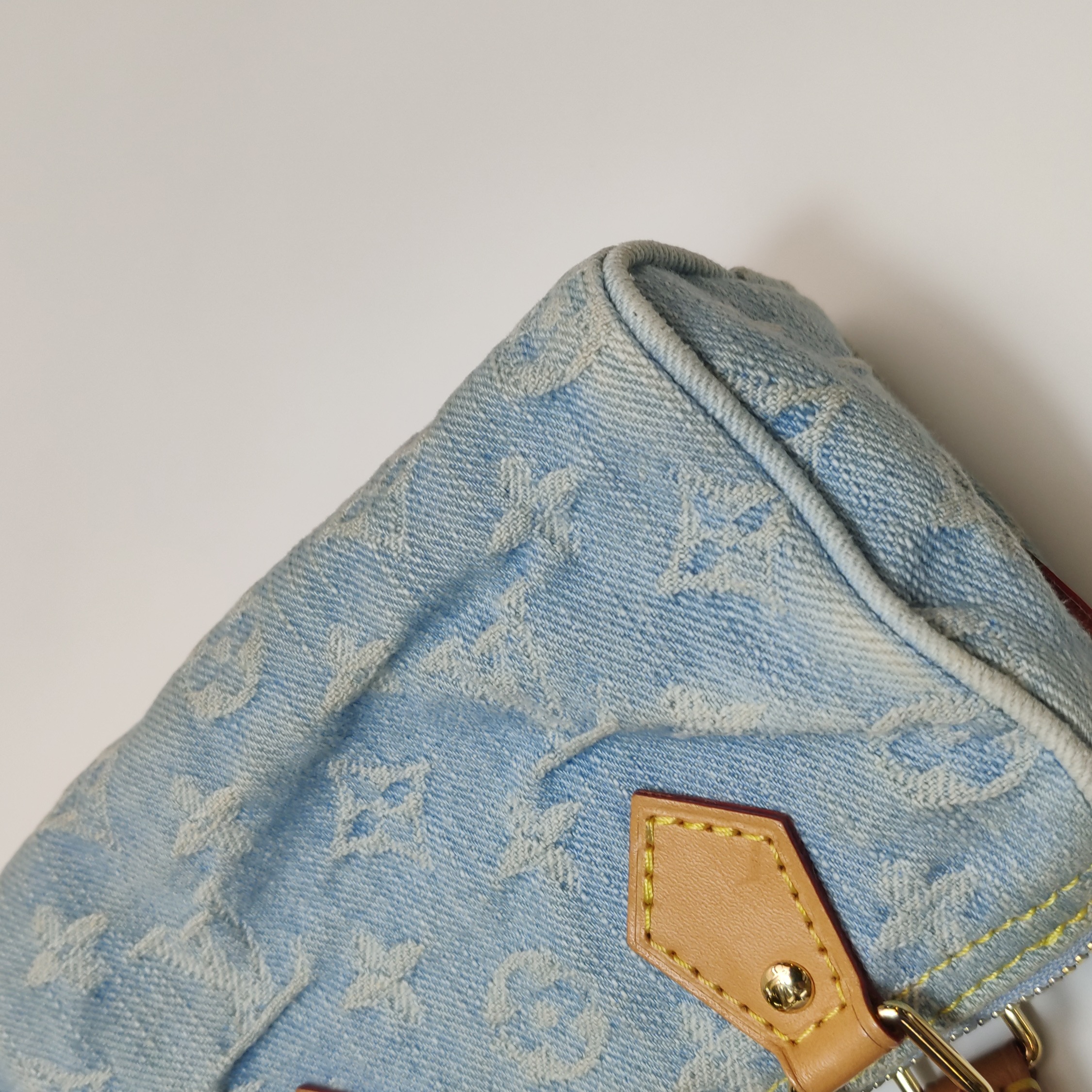 Louis Vuitton(LV) Speedy Bandouliere NM Bag Monogram Denim Sky Nano — photo 14 of 16
