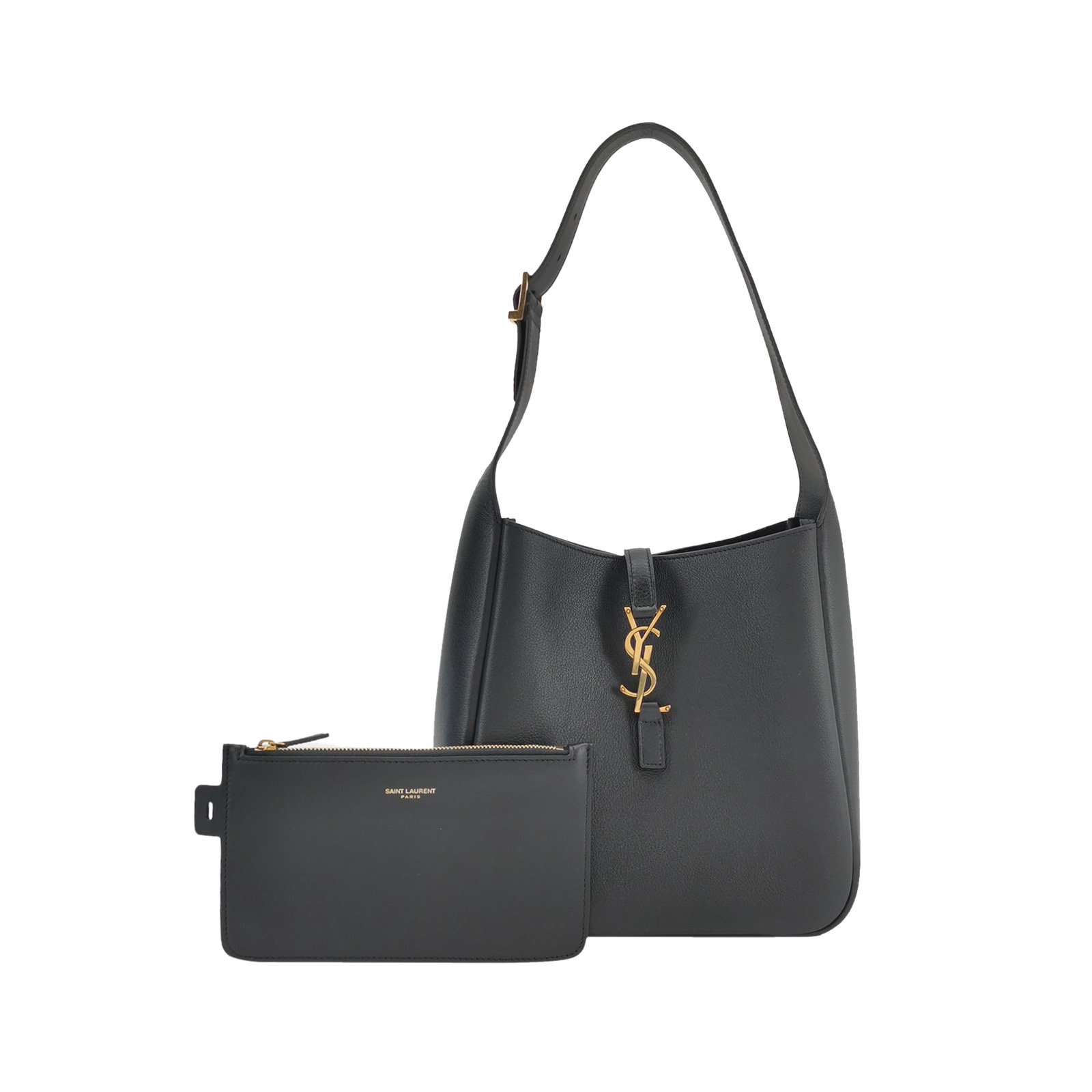 Saint Laurent Le 5 a 7 Supple Hobo Leather Small — photo 1 of 11