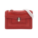 Bvlgari Serpenti Forever Square Shoulder Bag Plisse Leather Medium — thumbnail 1