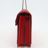 Bvlgari Serpenti Forever Square Shoulder Bag Plisse Leather Medium — thumbnail 3