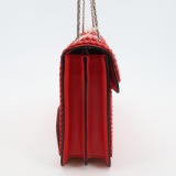 Bvlgari Serpenti Forever Square Shoulder Bag Plisse Leather Medium — thumbnail 4