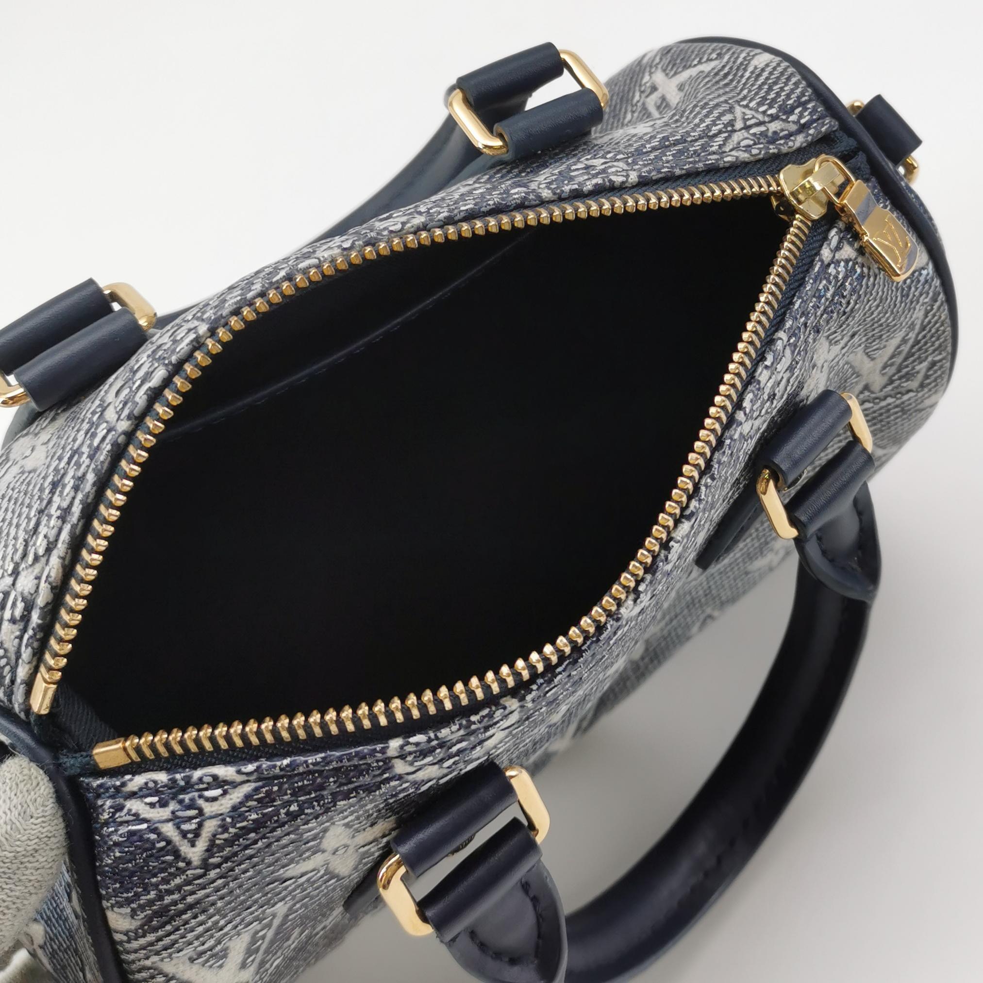 Louis Vuitton(LV) Speedy Bandouliere Bag Monoglam Jacquard Canvas 20 — photo 10 of 14
