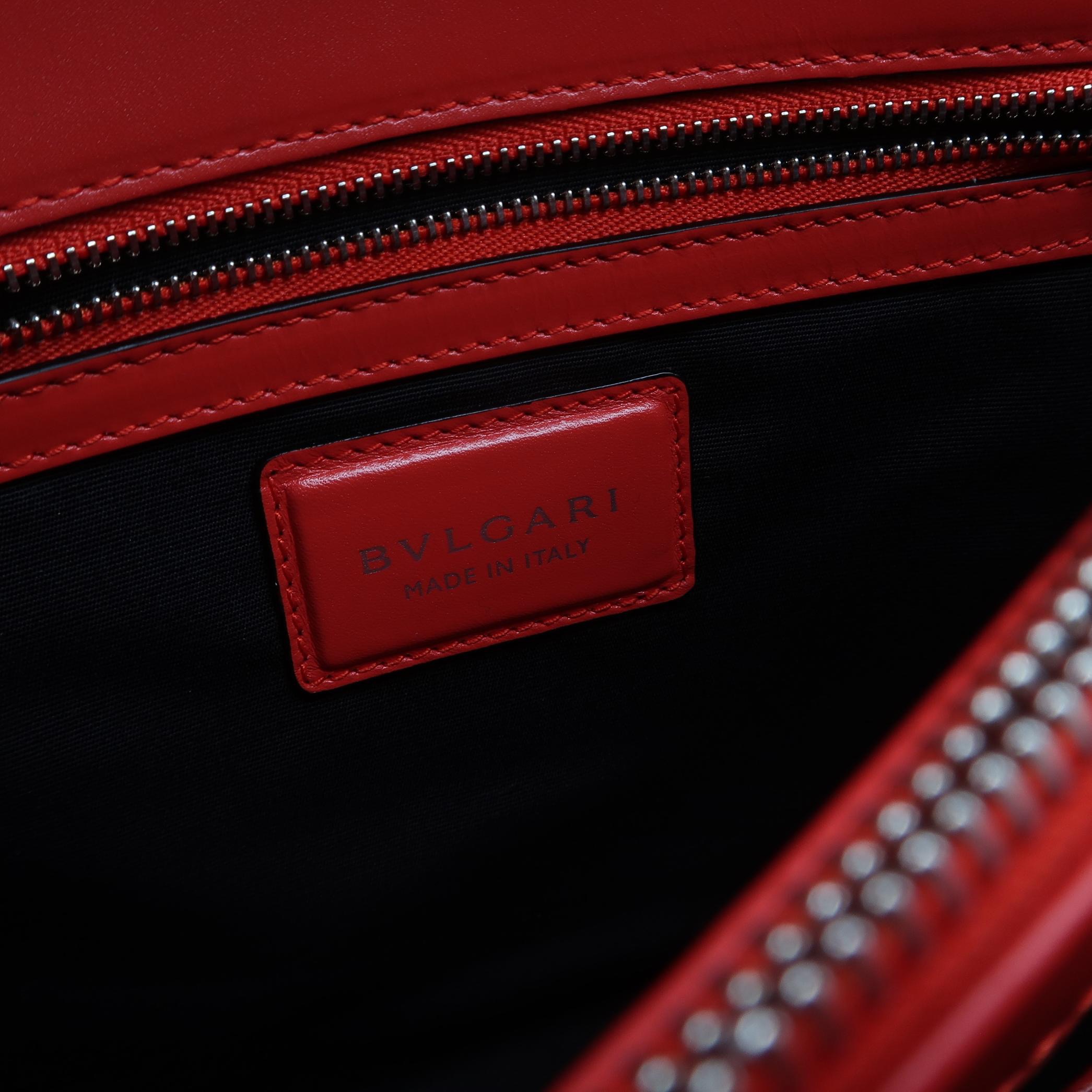 Bvlgari Serpenti Forever Square Shoulder Bag Plisse Leather Medium — photo 7 of 21