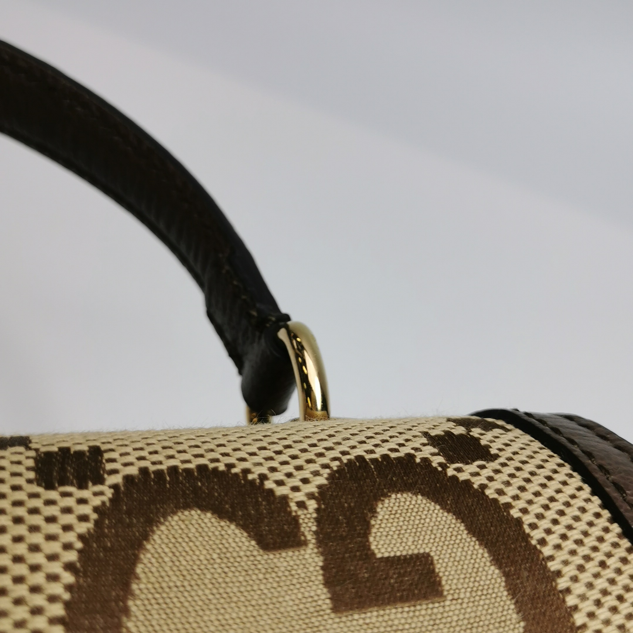 Gucci Ophidia Flap Top Handle Bag Jumbo GG Canvas Small — photo 14 of 19