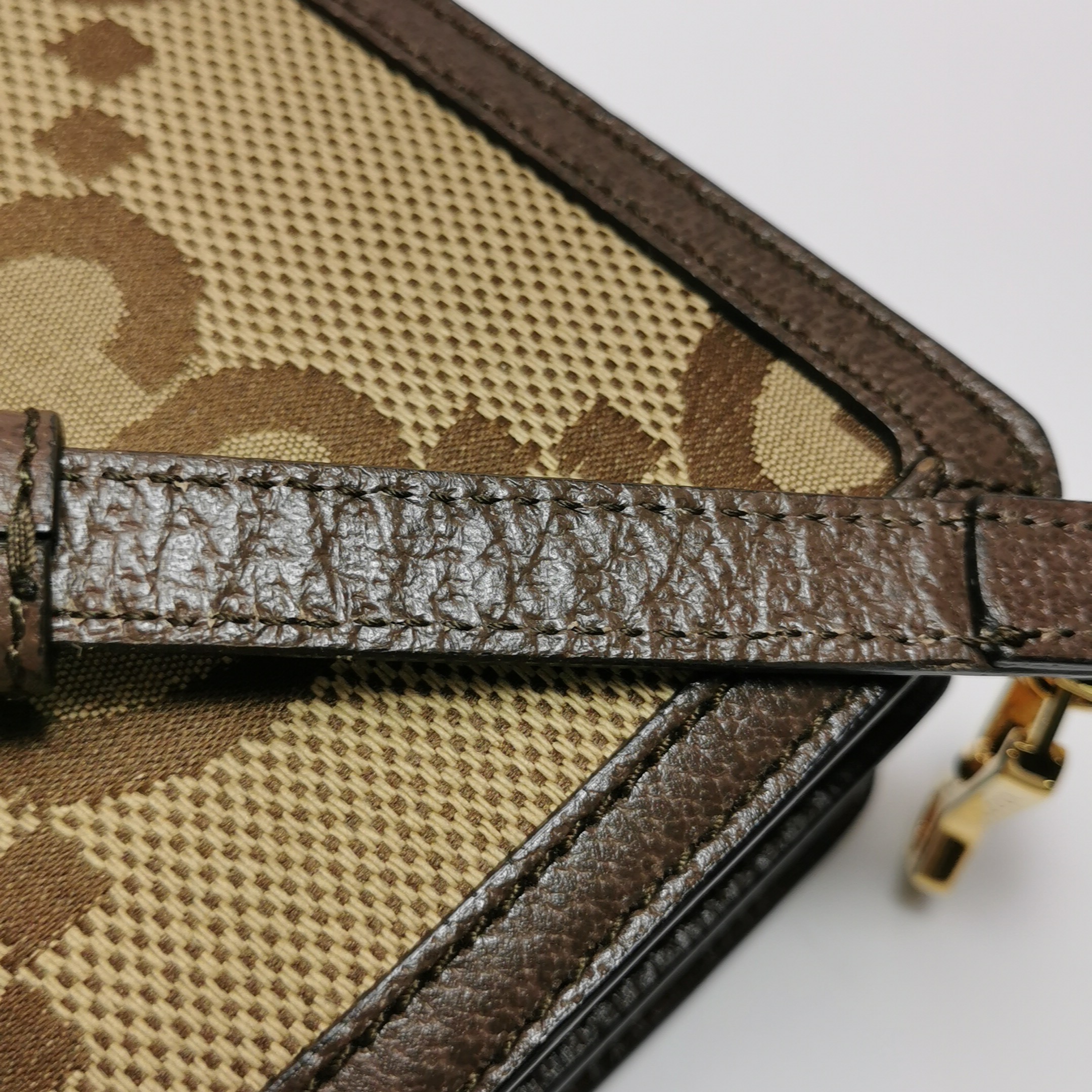 Gucci Ophidia Flap Top Handle Bag Jumbo GG Canvas Small — photo 13 of 19