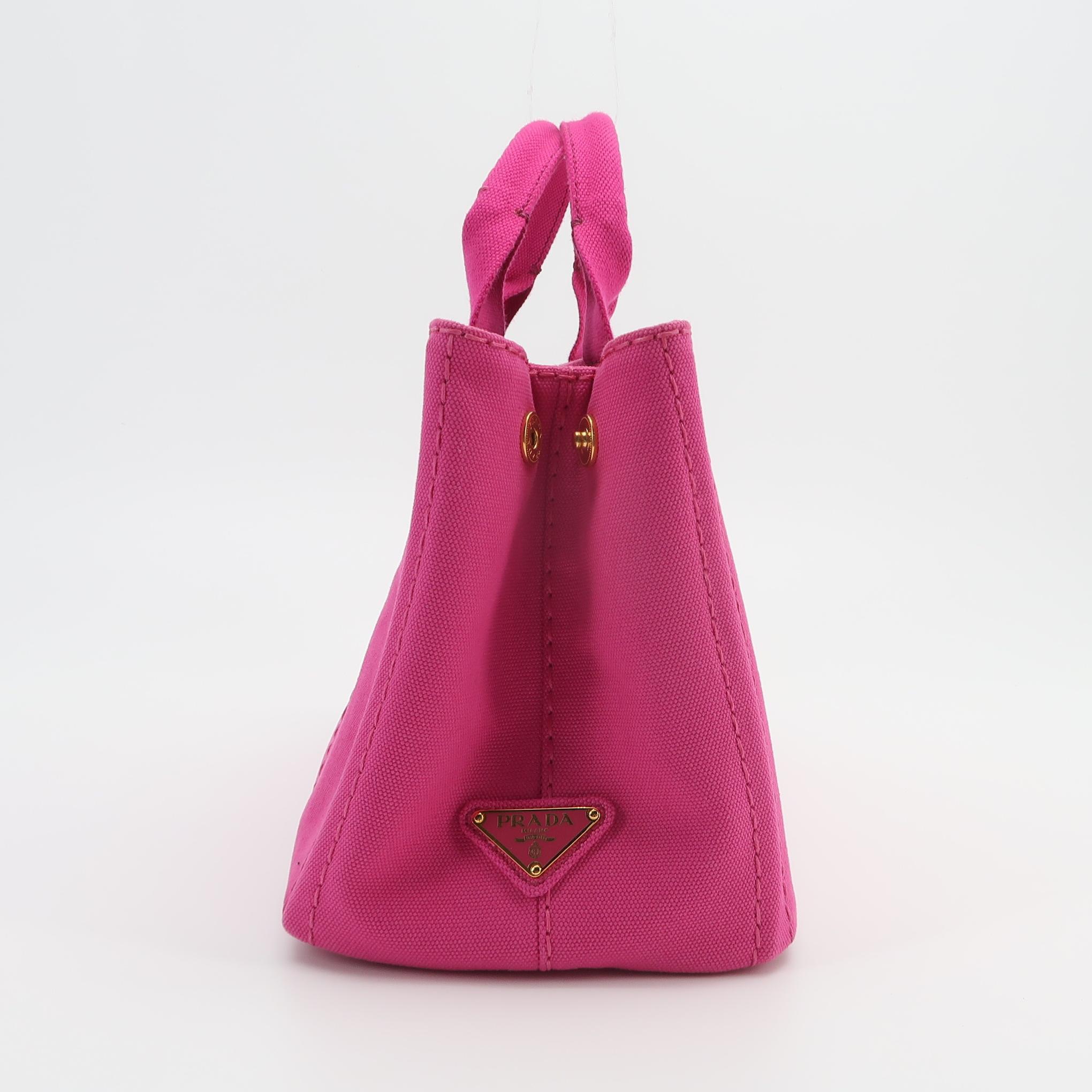 Prada Canapa Convertible Tote Canvas Mini — photo 3 of 19